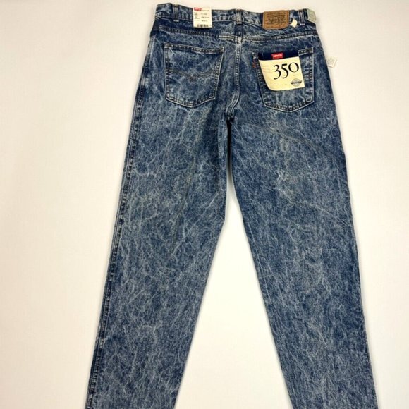 Levis 350 Orange Tag Vintage Denim Jeans Mens 36 32 NWT Tapered Y2K 90s 80s RARE - Picture 1 of 14